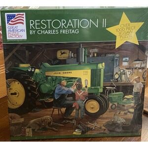 Sealed JOHN DEERE Puzzle Restoration II 1000 Piece Jigsaw Charles Freitag #8612